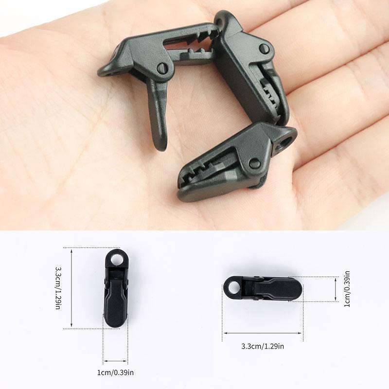 Tent Clip, 20pcs Camping Canopy Pull Point Hook Fixing Clip, Mini Press Alligator Clip, Outdoor Camping Hiking Accessories