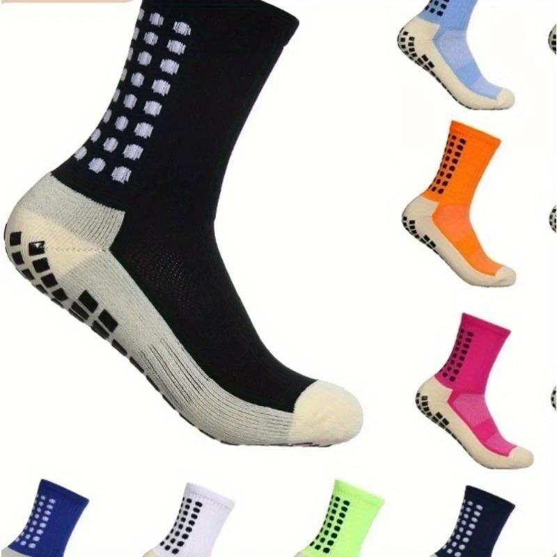 5 10 Pairs Unisex Athletic Socks, Non-Slip Grip Soccer Socks, Comfortable Breathable Sweat Absorbing Athletic Socks, Suitable for Outdoor Sports and Daily Wear