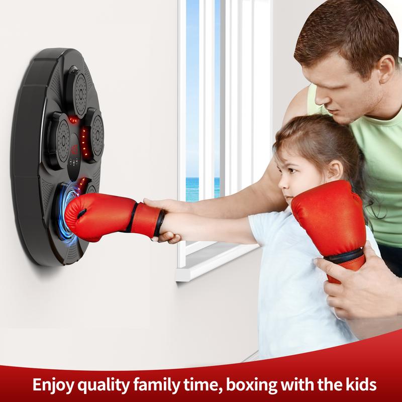 Smart Music Boxing Machine, Indoor Fitness Exercise Smart Music Boxing Machine, Smart Boxing Trainer With Gloves, Sports Accessories Wall Mounted Bluetooth Music Boxing Training Punching Equipment, Intelligent Music Boxing Machine Wall Targets