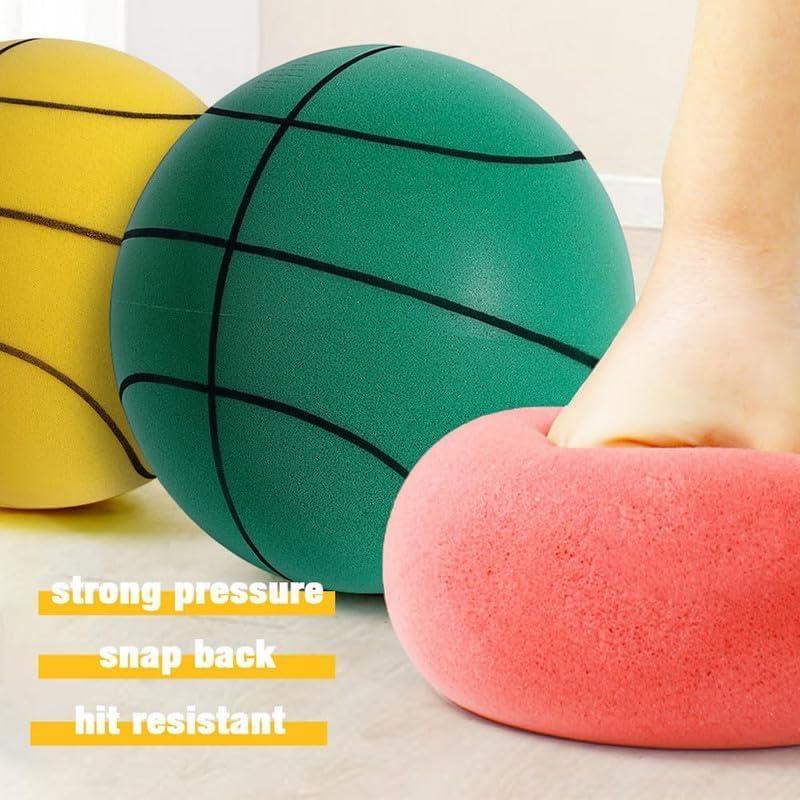 Silent Foam Basketball for Indoor Training, Lightweight and Noiseless Dunk Ball for Adults, 7-24cm 9.44in