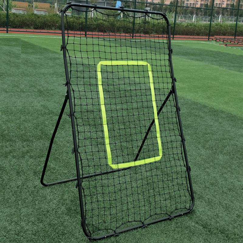 Professional Galvanized Steel Pipe Rebound Soccer Baseball Goal Black