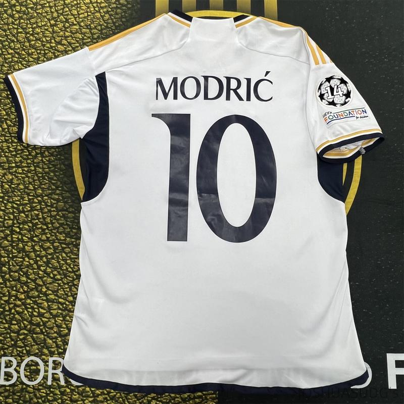 2324 Modric NO.10 Home White Soccer Jersey