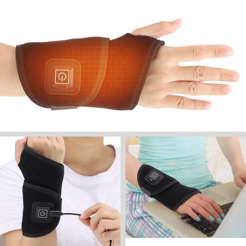 Electric Wrist Strap, 3-speed Temperature Heating Wrist Guard, Sports Fitness Care Wrist Brace, Suitable for Mummy Hand, Tendonitis, Mouse Hand