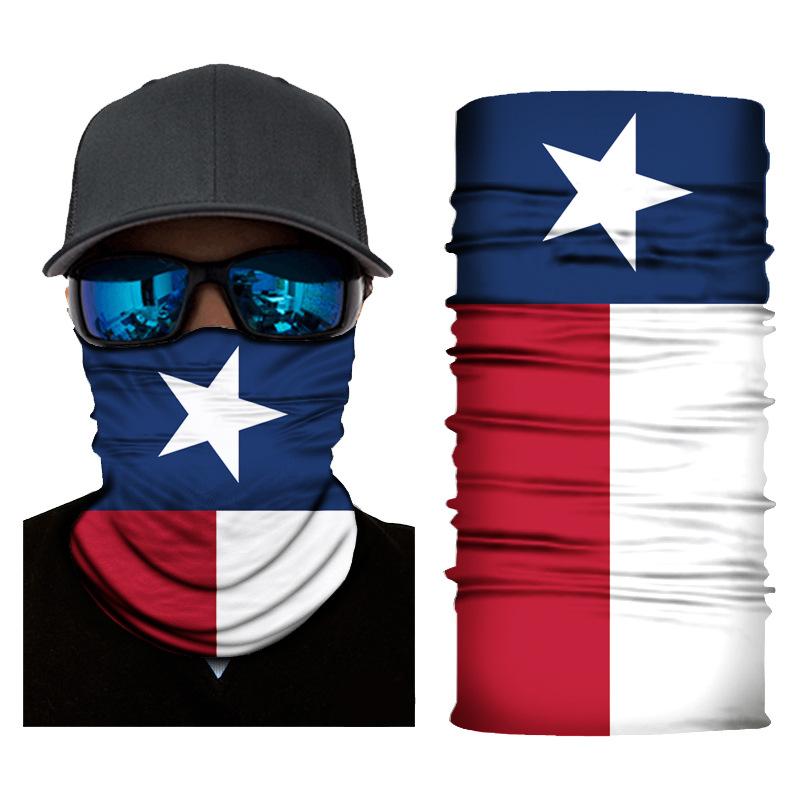 5PCS Skull Face Scarf Tube Bandana Headband Headwear for Motorcycle Riding Biker: Skeleton Mexico Flag Neck Gaiter Scarf