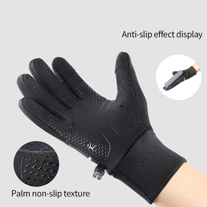 Windproof Winter Gloves, Touch Screen Gloves, Thermal Warm Gloves for Men and Women, Sports Gloves for Outdoor Cycling, Running, Hiking