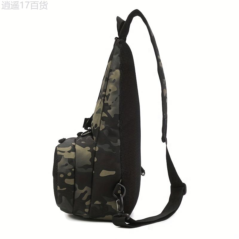 Water-Resistant Multifunctional Fishing Tackle Bag, Crossbody Shoulder Bag for Outdoor Fishing Hiking Climbing Gear Storage