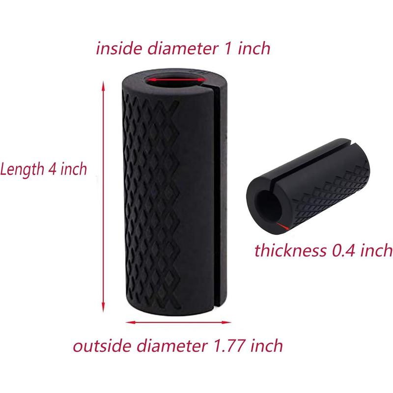 Barbell Grips - Thick Dumbbell Grips Arm Blaster Adapter with High-Density Silicone Rubber, Bar Grips for Weightlifting Muscle Growth Rapidly and Hands Stress Relieve