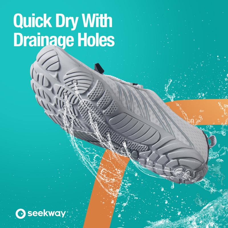 SEEKWAY Water Shoes for Women Adult Quick-Dry Aqua Sock Barefoot Men for Beach Swim River Pool Lake Hiking Kayaking Surfing SP001 quick dry