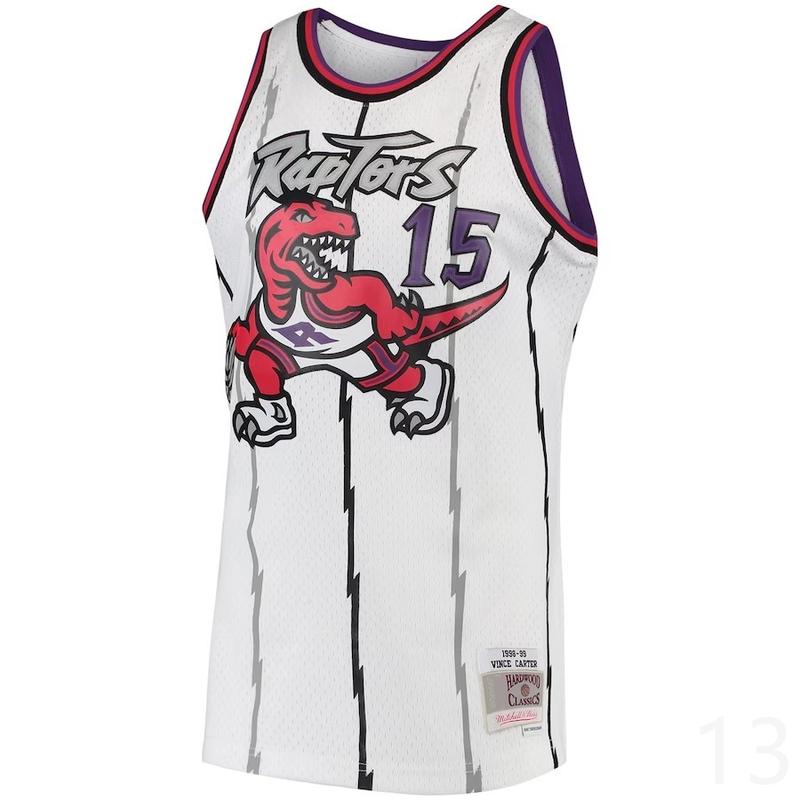 Vince Carter Men's Sleeveless stitched Basketball Jersey white 1998-99