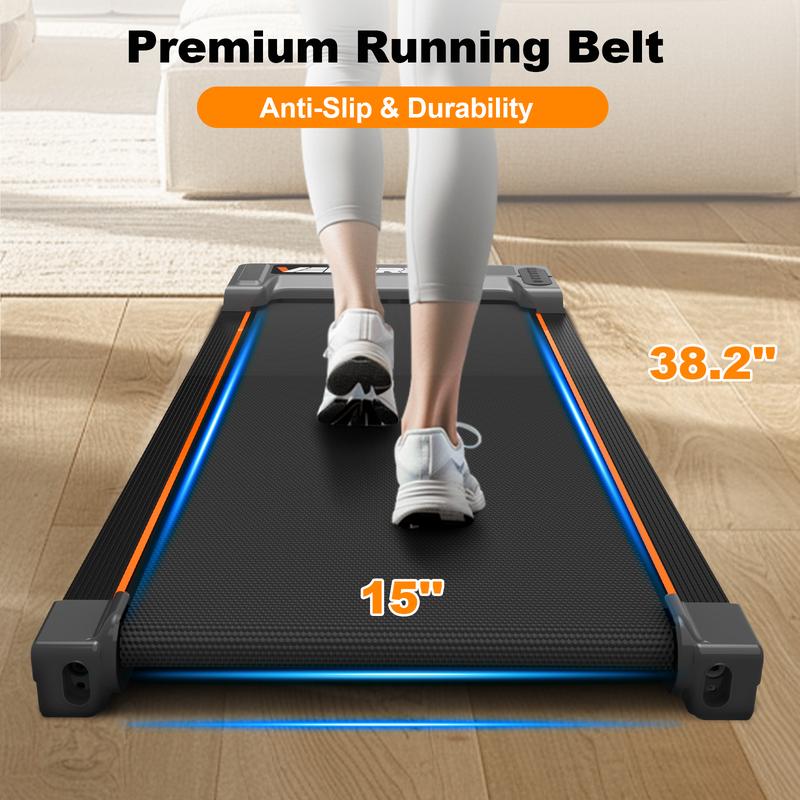 [For creator]Under desk walking mat treadmill, home office walking machine with remote control and LED display