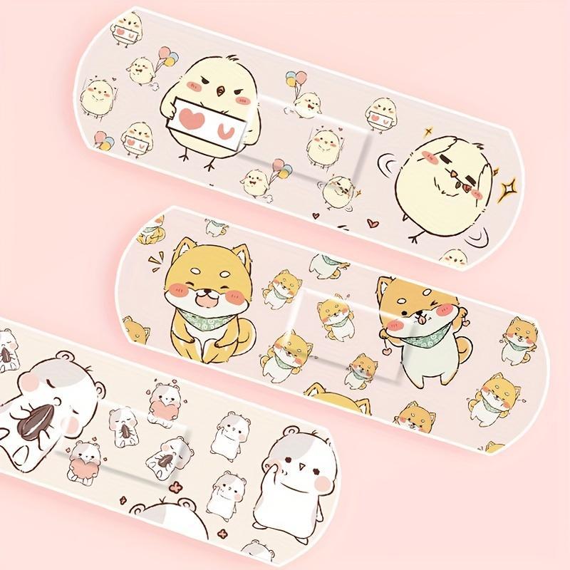 Cute Cartoon Pattern Self Adhesive Bandage, 120pcs set Waterproof Breathable Bandage Sticker, Sports Tape for Home & Outdoor