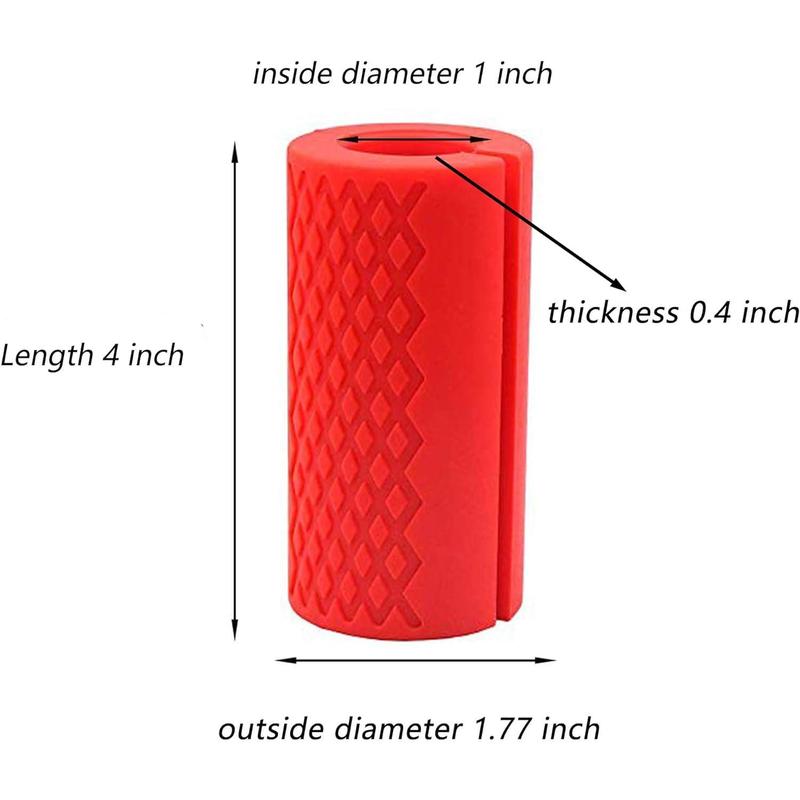 Barbell Grips - Thick Dumbbell Grips Arm Blaster Adapter with High-Density Silicone Rubber, Bar Grips for Weightlifting Muscle Growth Rapidly and Hands Stress Relieve