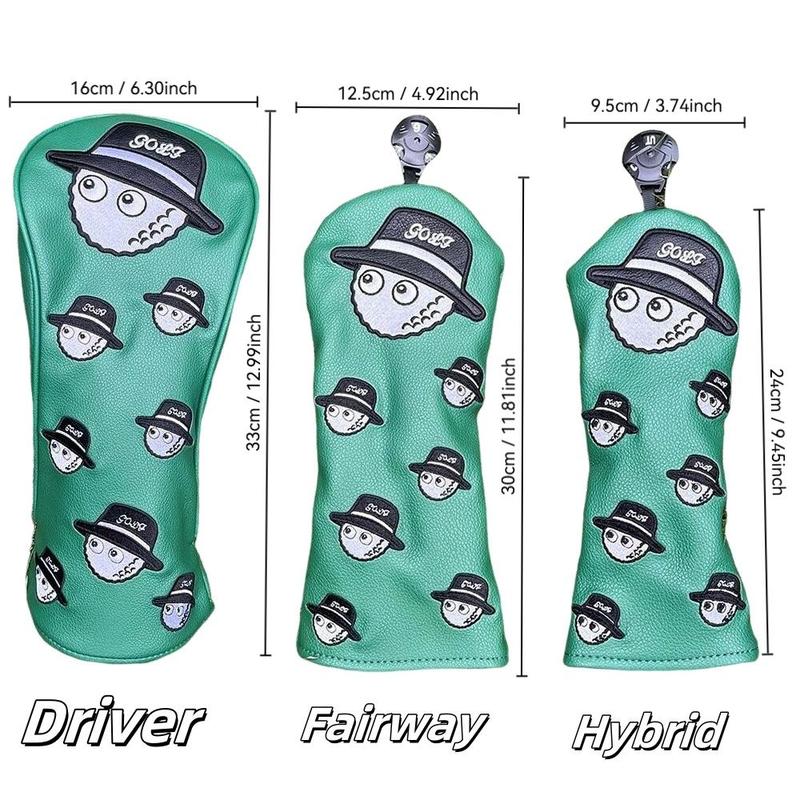 Golf Club Cover, Waterproof & Wear-resistant Golf Club Head Cover, Golf Accessories for No. 1 Wood, Fairway & Hybrid Wood