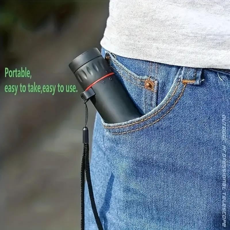 Portable Mini Multi-purpose Telescope, High-power Magnifying Monocular Telescope, Outdoor Camping, Hunting, Fishing, Solocamping, Bikepacking