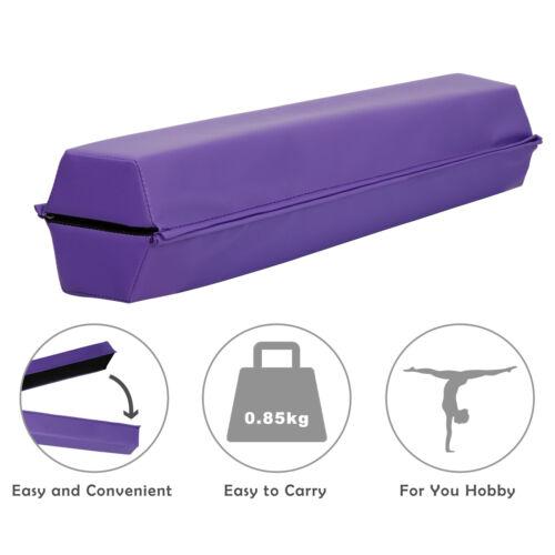 Answer E 6FT Folding Balance Beam Non Slip Rubber Base Gymnastics Beam Practice Training