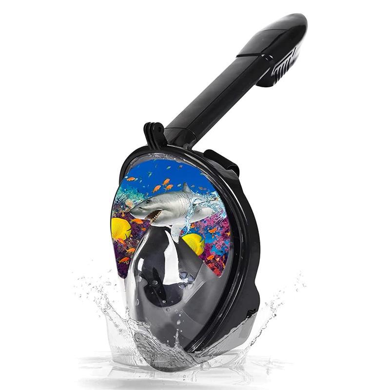 Full Dry Snorkeling Mask, 1 Count 180 Degrees High Definition Vision Diving Mask, Adult Men and Women Universal, Suitable for Outdoor Travel Swimming Training, Fall and Winter Christmas Gift