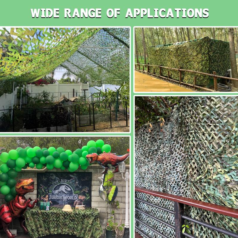 Camo Netting Camouflage Netting, Military Camo Net Cover Outdoor for Hunting Blinds, Army Surplus Camo Theme Party Decorations