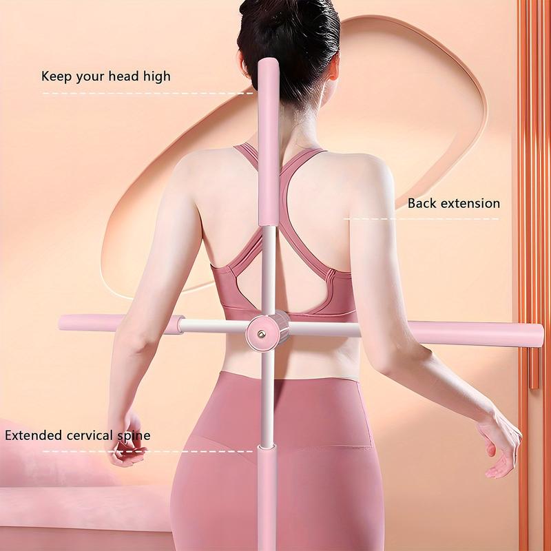 Yoga Wand Posture Brace, Retractable Yoga Wand Stretching Tool, Yoga Training Stick for Posture Correction Humpback Correction Stick