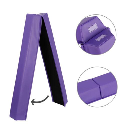 Answer E 6FT Folding Balance Beam Non Slip Rubber Base Gymnastics Beam Practice Training