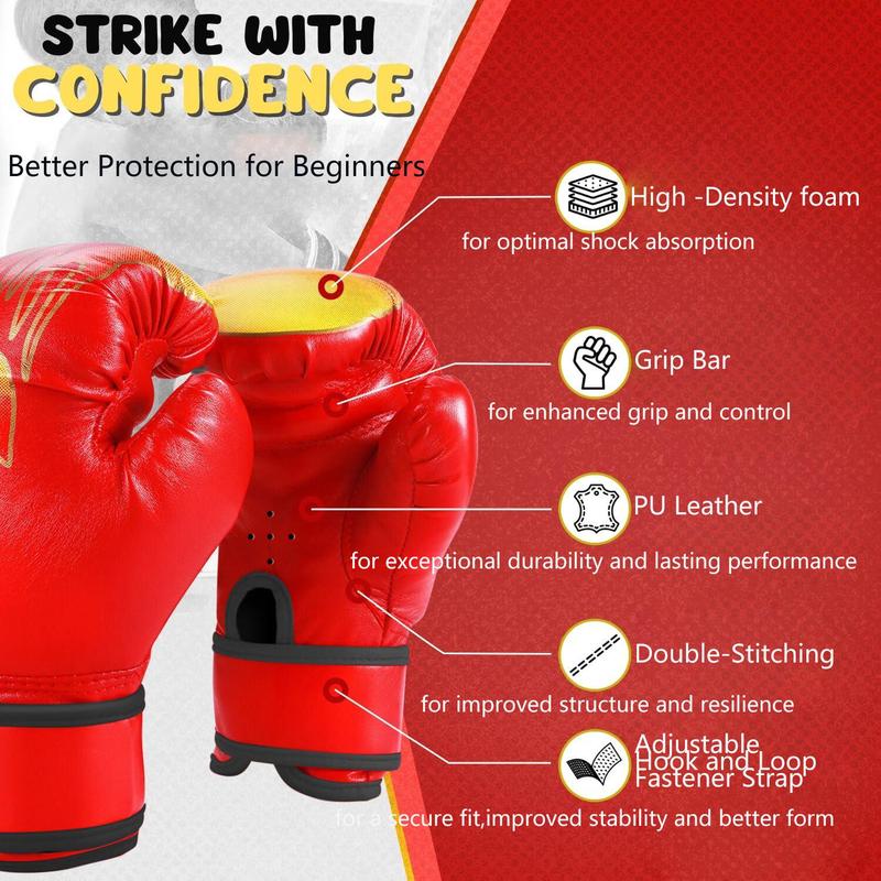 Children's Boxing Gloves (1 Pair), Kids Training Boxing Gloves, Elementary Boxing Training Gloves, Summer Punching Gloves, Training Gloves for Muay Thai Kickboxing, Christmas, Christmas Gift