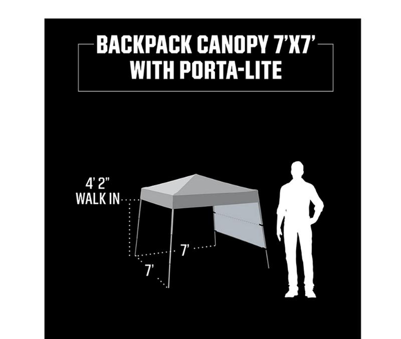 Outdoors Shade Q36 7'x7' Backpack Canopy Royal