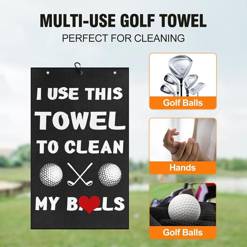 Golf Gifts for Men Dad Husband Golf Fan Golfer,Fathers Day Dad Gifts for Him Golf Accessories for Men,Funny Golf Towel Gifts for Fathers Day