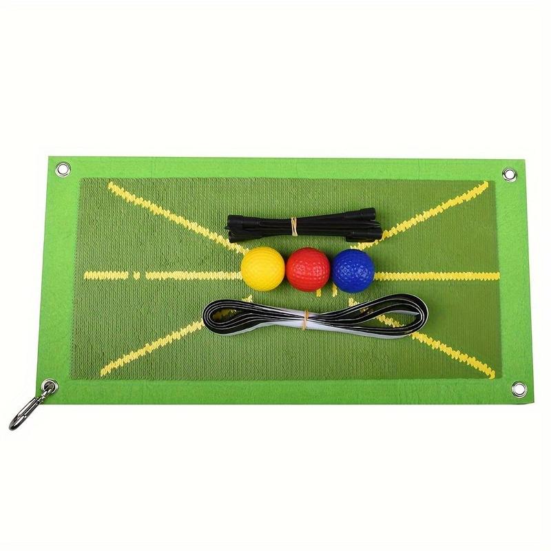 Golf Swing Practice Mat, Golf Swing Trajectory Mat, Hitting Mark Detection Direction Measuring Mat, Indoor & Outdoor Golf Swing Training Mat