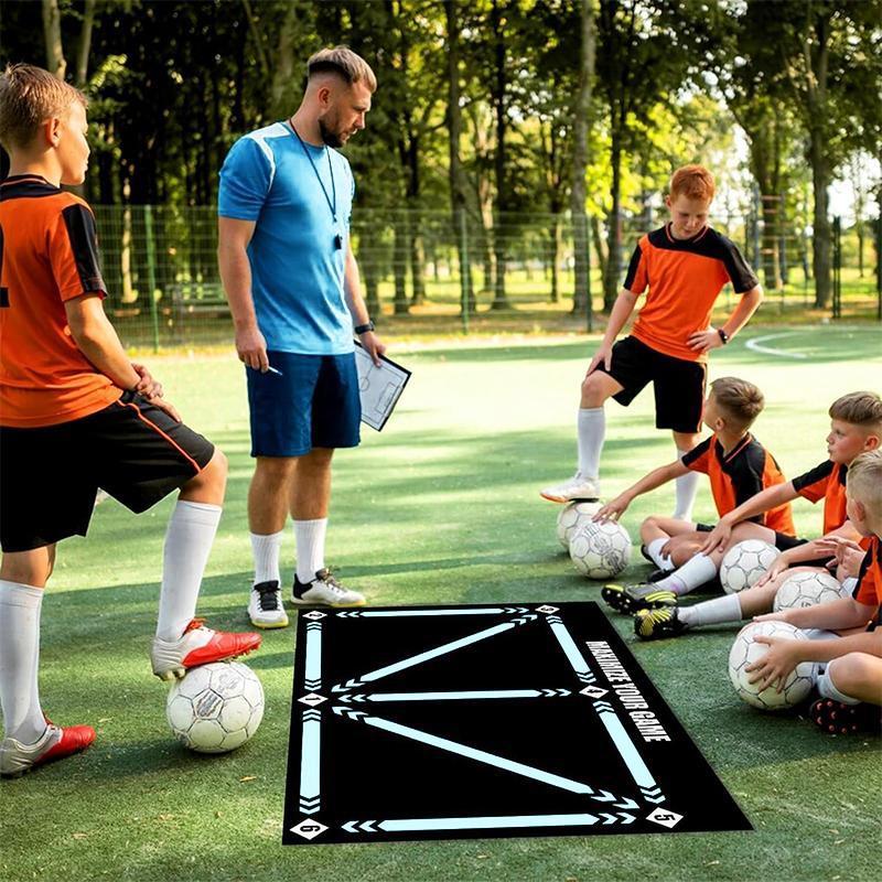 Football Footstep Training Pad, 1 Count Non-slip Football Footstep Training Pad, Football Training Equipment for Indoor Outdoor Use, Christmas Gift