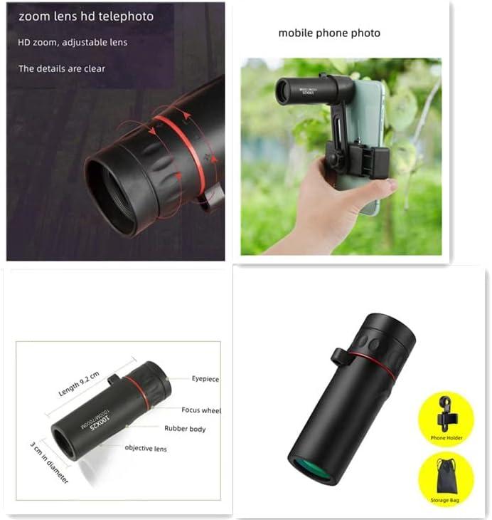 Portable Mini Multi-purpose Telescope, High-power Magnifying Monocular Telescope, Outdoor Camping, Hunting, Fishing, Solocamping, Bikepacking