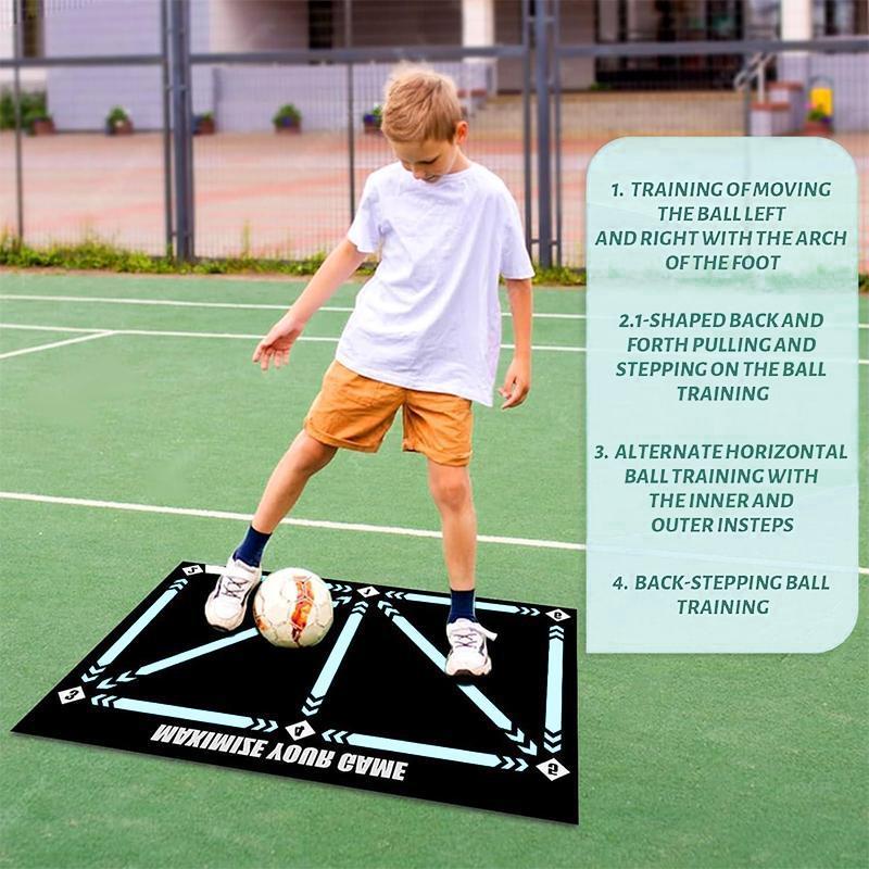 Football Footstep Training Pad, 1 Count Non-slip Football Footstep Training Pad, Football Training Equipment for Indoor Outdoor Use, Christmas Gift