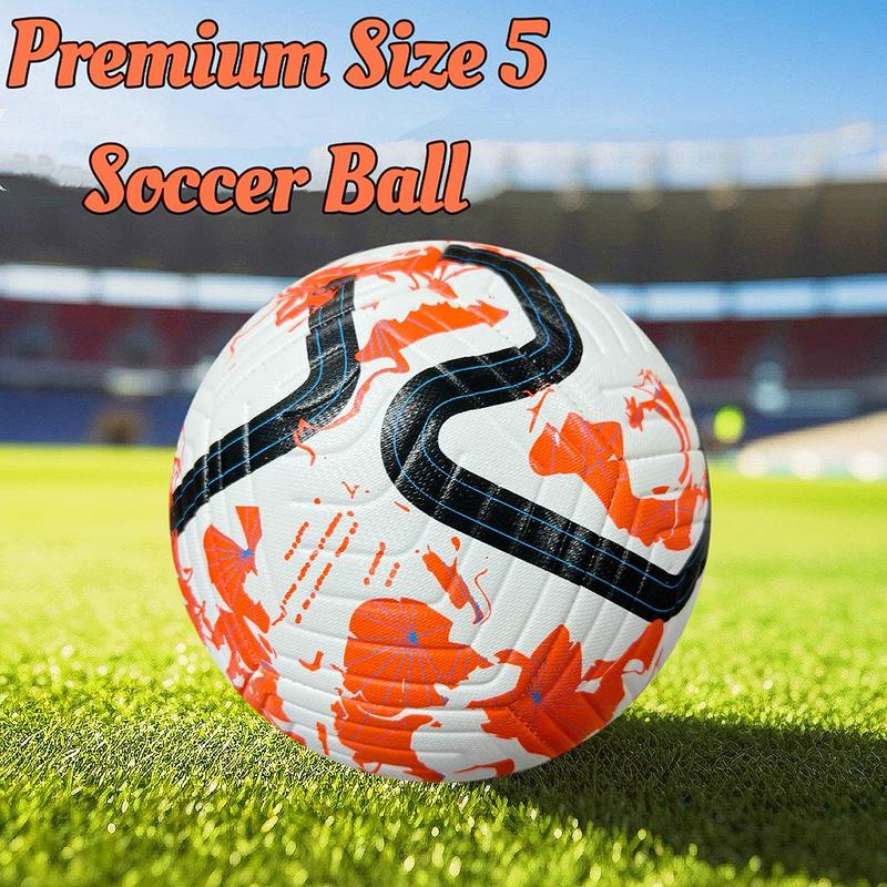 Size 5 Soccer Ball, Professional PU Material Football, Football Training Ball for Indoor Outdoor Training Entertainment Games