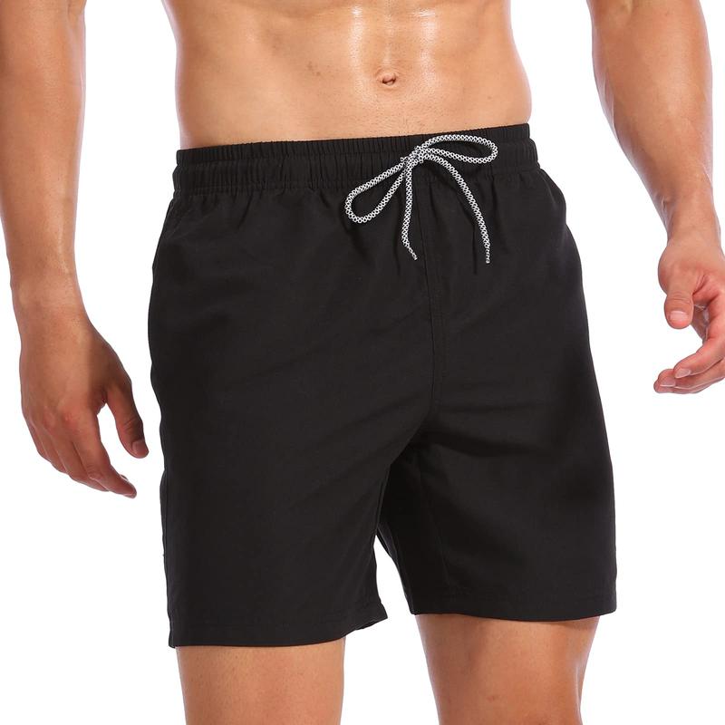 Mens Swimming Shorts Quick Dry Beach Trunks Swimwear with Mesh Lining  Breathable Mens Bathing Suits blue high waisted Swimming Shorts Mesh Lining