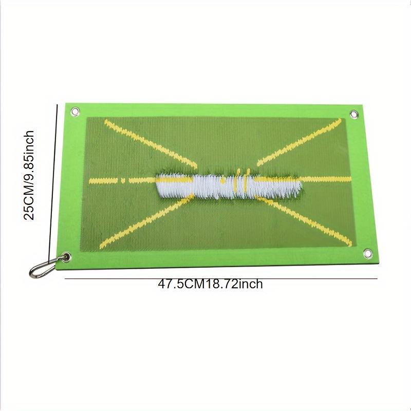 Golf Swing Practice Mat, Golf Swing Trajectory Mat, Hitting Mark Detection Direction Measuring Mat, Indoor & Outdoor Golf Swing Training Mat