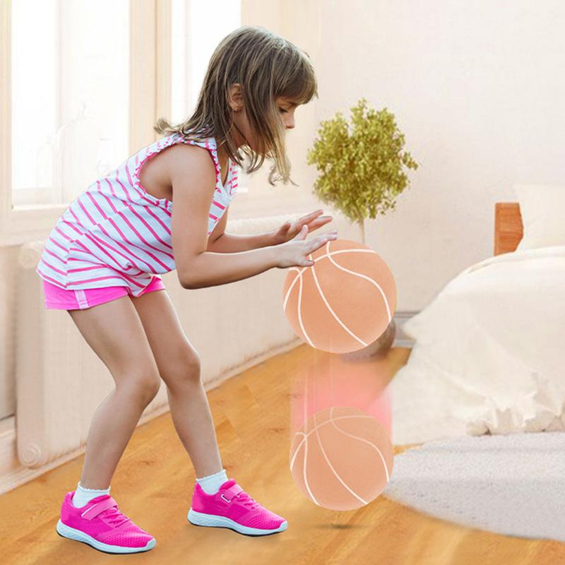 Silent High Rebound Basketball for Indoor Kids Dribbling Training | Low Noise Foam Bouncy balls