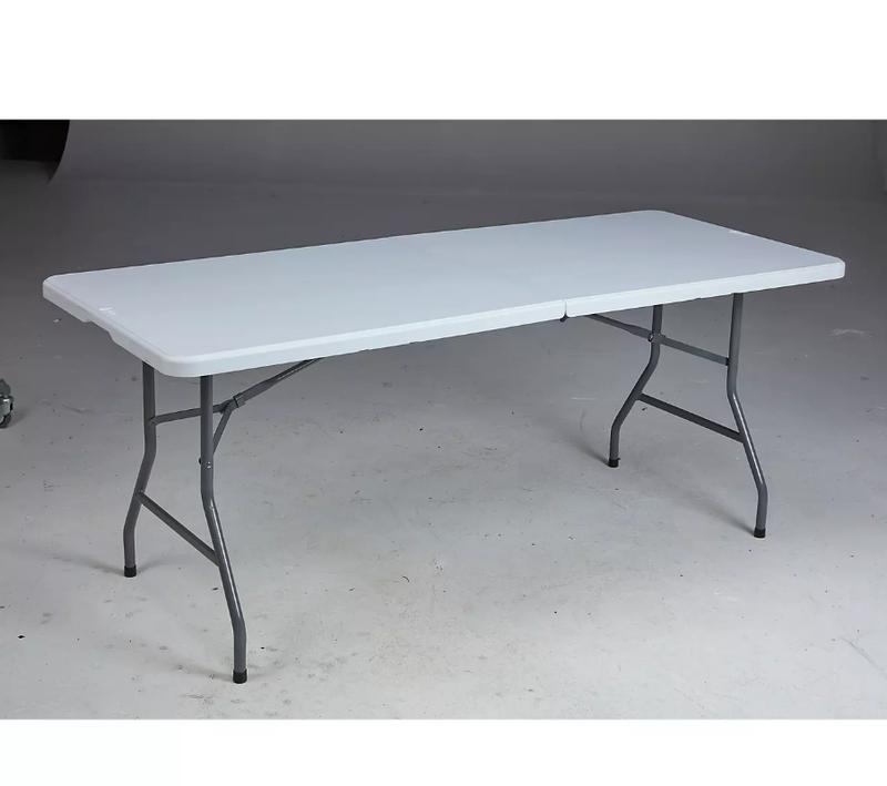 6FT Plastic Folding Table Portable Dining Picnic Party Table w  Carrying Handle