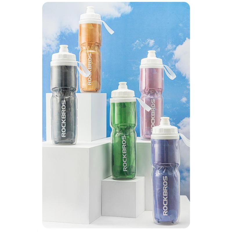 ROCKBROS Bicycle Water Bottle 670ml Insulate Bottle Riding PP5 Material Keep Cold Insulation Bike Accessories