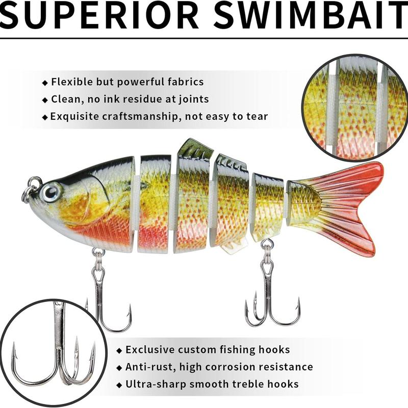 Artificial Fishing Lure, Lifelike S-shaped Fishing Bait for Bass Trout, Slow Sinking Fishing Lure, Fishing Gear for Men