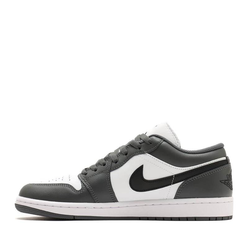 Nike Air Jordan 1 Low Iron Grey 553558-152 Men's Fashion Sneaker New