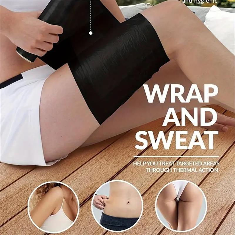 Black Body Wrap, 1 Count Multifunctional Body Wrap for Exercise & Enhanced Sweat Belly Membrane, Fitness Accessories for Home Gym, Christmas Gift