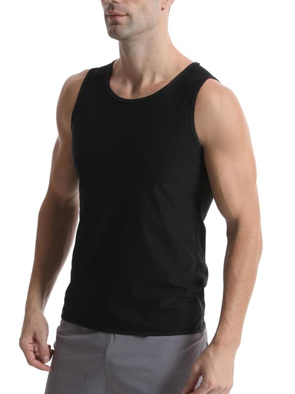 Men's Plain Sauna Sweating Vest Shapewear, Breathable Comfortable Vest Shaper for All Seasons, Men's Shapewear for Gym Workout