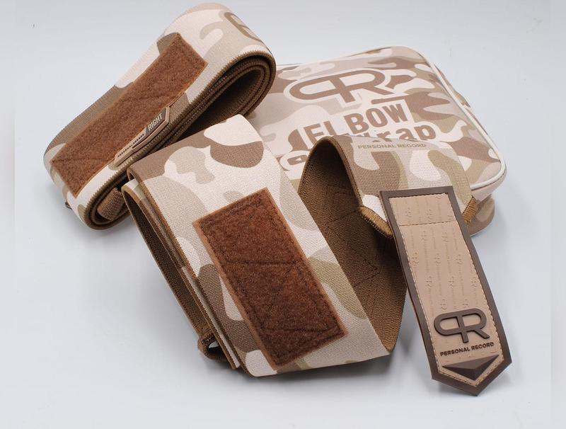 Personal Record Heavy Duty Premium Elbow Wraps - PR903 - Sand Camo