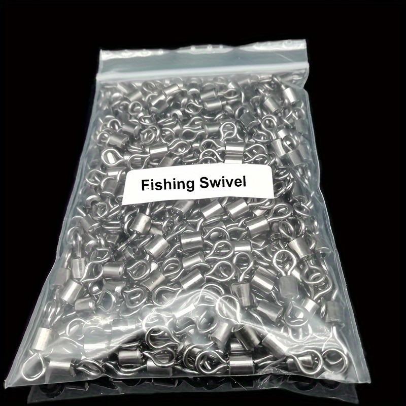 Heavy-duty Fishing Swivel Ring, 100pcs pack Lure Connector, Premium Tackle Accessories for Secure Fishing Connections, Ideal for All Techniques