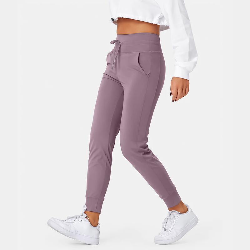 Halara Softlyzero Airy High Waisted Drawstring Side Pocket Plain Full Length Joggers