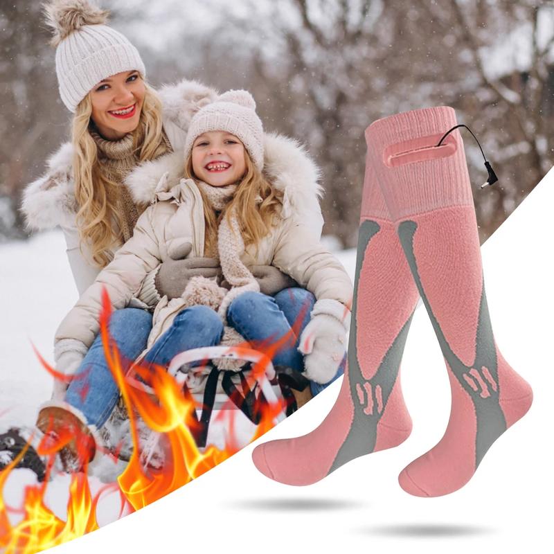 Electric Heated Socks Electric Heating Socks Breathable Rechargeable Skiing Sock Outdoor Sport Socks for Fishing Cycling Hunting