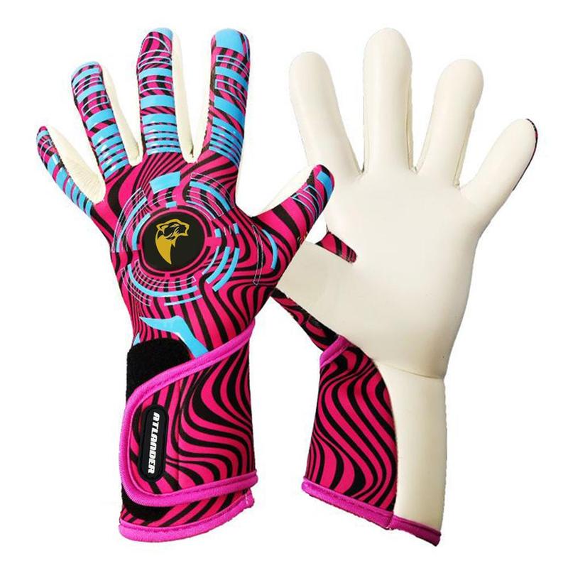 Eid al-Adha Latex Soccer Goalkeeper Gloves, 1 Pair Comfort Breathable Durable Soccer Gloves, Protective Gloves for Match Training, Summer Gift Goalie Gloves