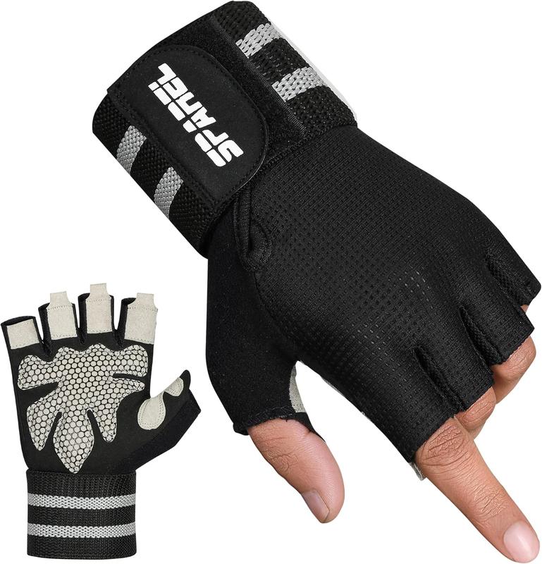 Workout Gloves for Men with Wrist Wrap Support Weight Lifting Gloves for Men, Gym Gloves, Ventilated  Weightlifting Gloves with Palm Protection for Lifting, , Fitness and Exercise