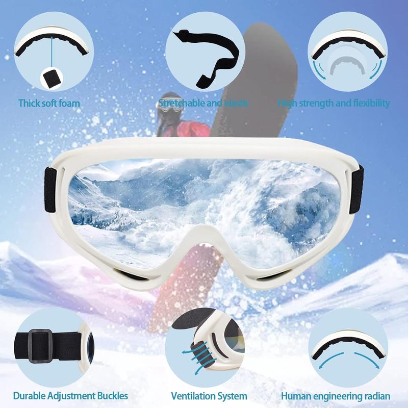 HZB Ski Goggles Snow Snowboard Goggles for Adult Men Women Youth Teens Kids Boys & Girls Winter Snow Sports Goggles