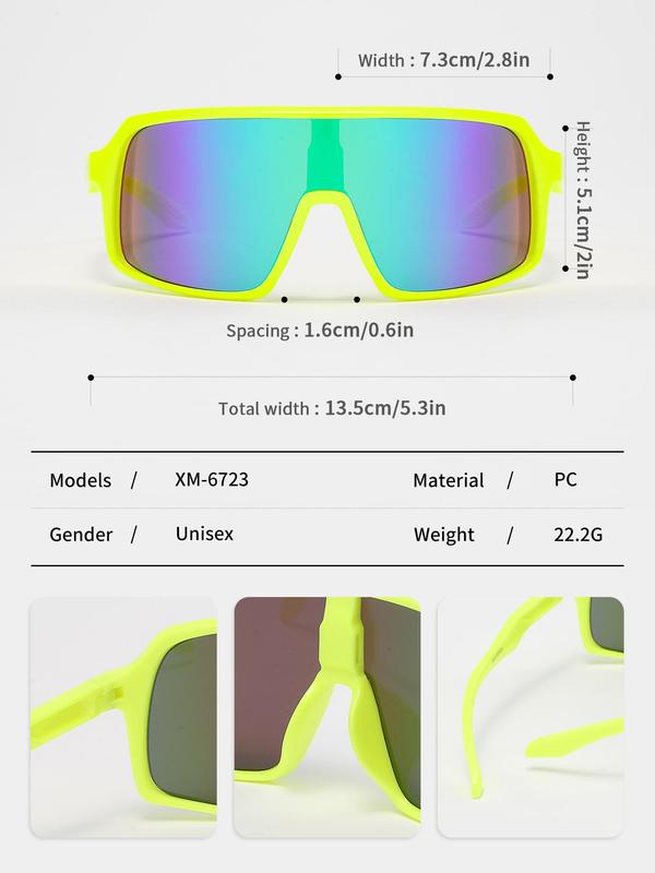 Kid's Sporty Biking Sunglasses, 1 Pair Outdoor Cycling Daily Use Non-slip Flat Top Sunglasses, Sport & Outdoor Clothing Accessories, Outfit for Kids, Summer Outfits 2024