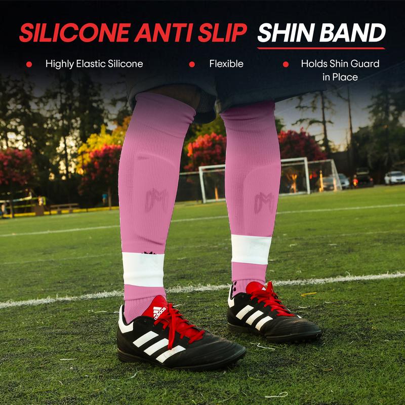 MediCaptain Soccer Shin Guard Straps - Silicone Shin Guard Holders - Alternative to Soccer Tape, Shin Guard Stays for Adult, Youth 13+