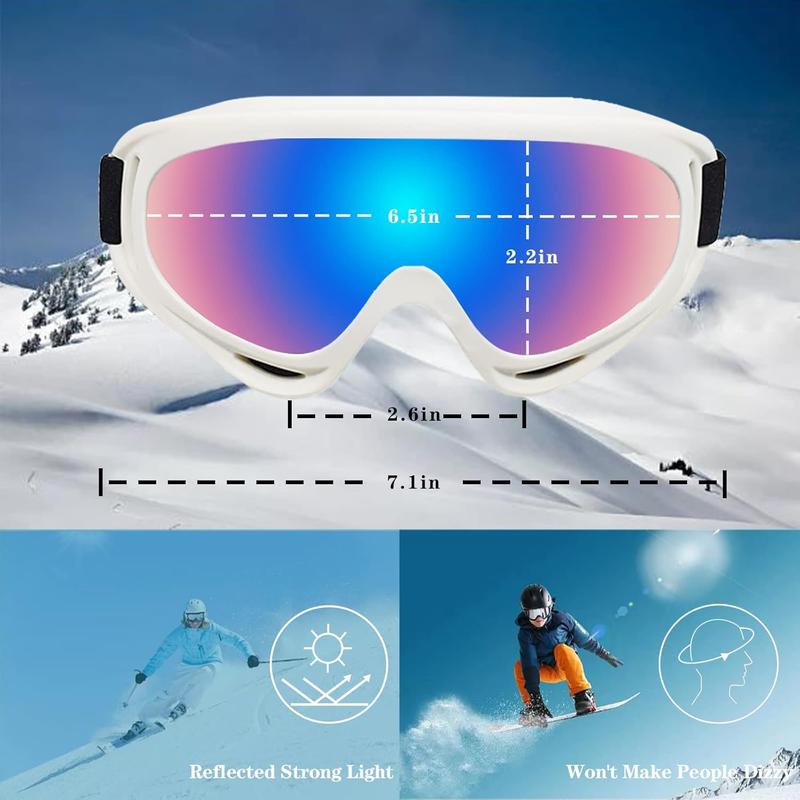 HZB Ski Goggles Snow Snowboard Goggles for Adult Men Women Youth Teens Kids Boys & Girls Winter Snow Sports Goggles